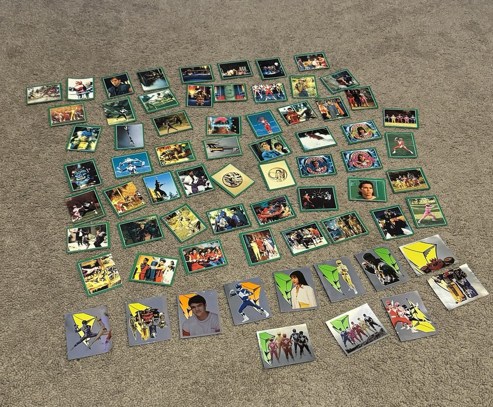 1994 Merlin Collections Power Rangers The Movie Stickers Power Rangers ...