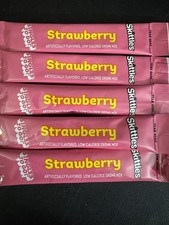 50 Packets Of Sugar Free Skittles PINK Strawberry Flavor Drink Mix -PINK