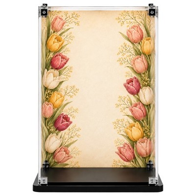 Acryl Vitrine und Vase für Lego Botanicals Blumenstrauß