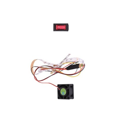 5-Pin Power Cable Switch LED Strip Fan Set For Home Edition Arcade Board ff