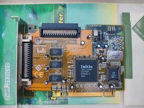Initio scsi 2935 lvd controler with cables and drivers