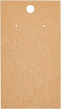 Earring Display Cards for Selling - 3.5 x 2 in Brown - 200 Count Jewelry Card...