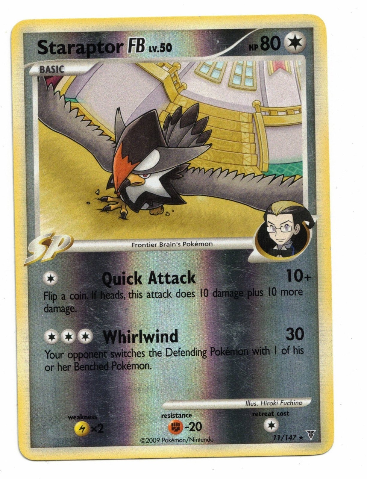 Pokemon Card Staraptor REVERSE HOLO FB SP 11/147 Platinum Supreme Victors Rare!