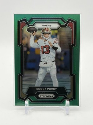 2023 Panini Prizm Brock Purdy #266 Green Prizm San Francisco 49ers