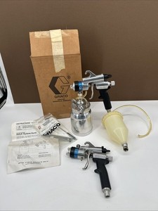 Graco HVLP-T Gun Sprayer Combo Pair 243-853 244117 Lower Upper Cup READ