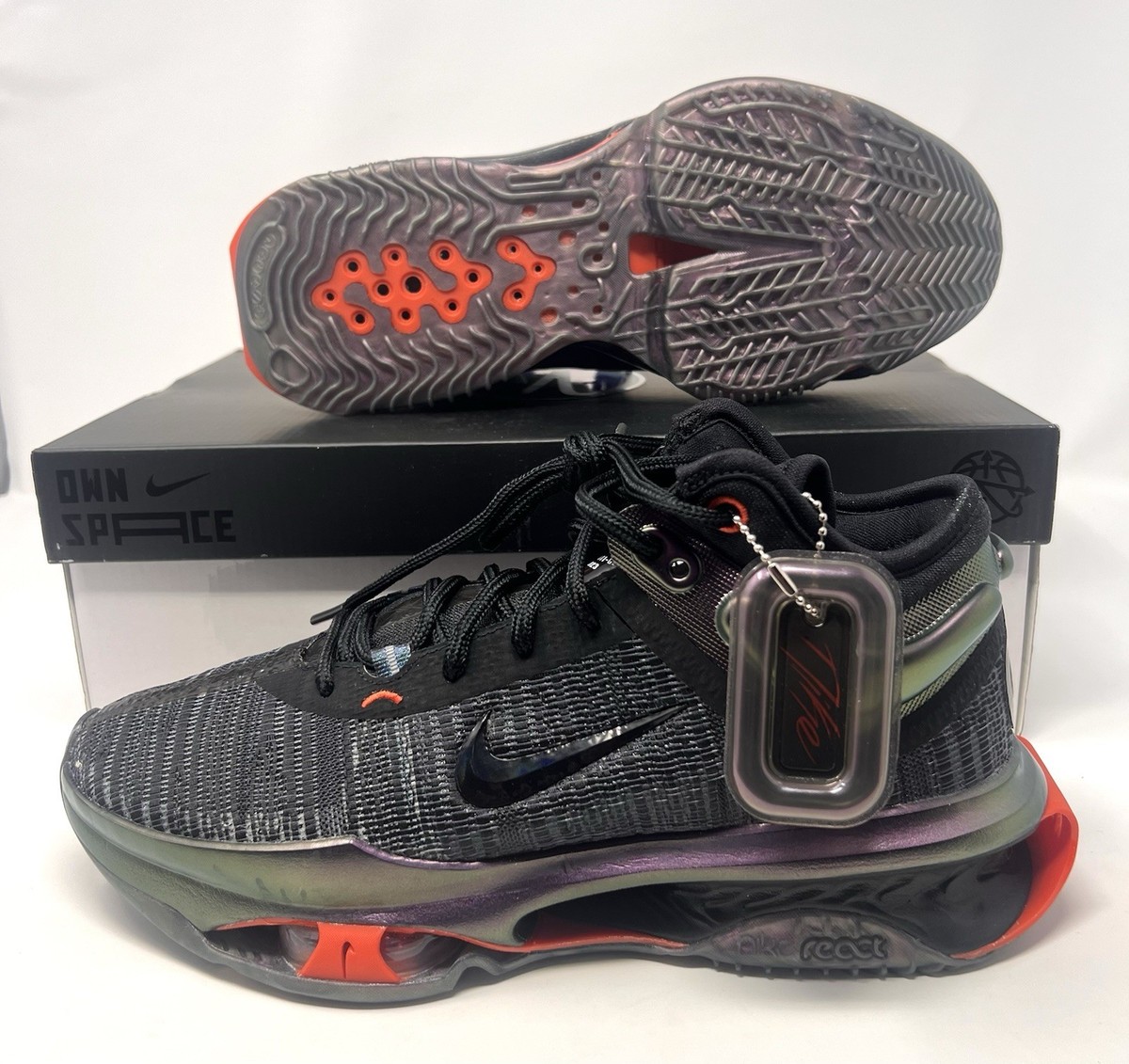 Nike GT Jump Shoes Mens 7 Black Anti-Gravity Basketball Sneakers FV1895-001 Nike G.T. Jump Academy Basketball Shoes. Nike.com main image 3