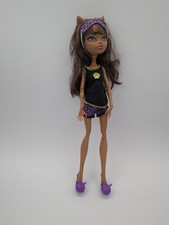 Muñeca Monster High Clawdeen Wolf Dead Tired Pijama Máscara para Dormir Zapatillas 2do Rel