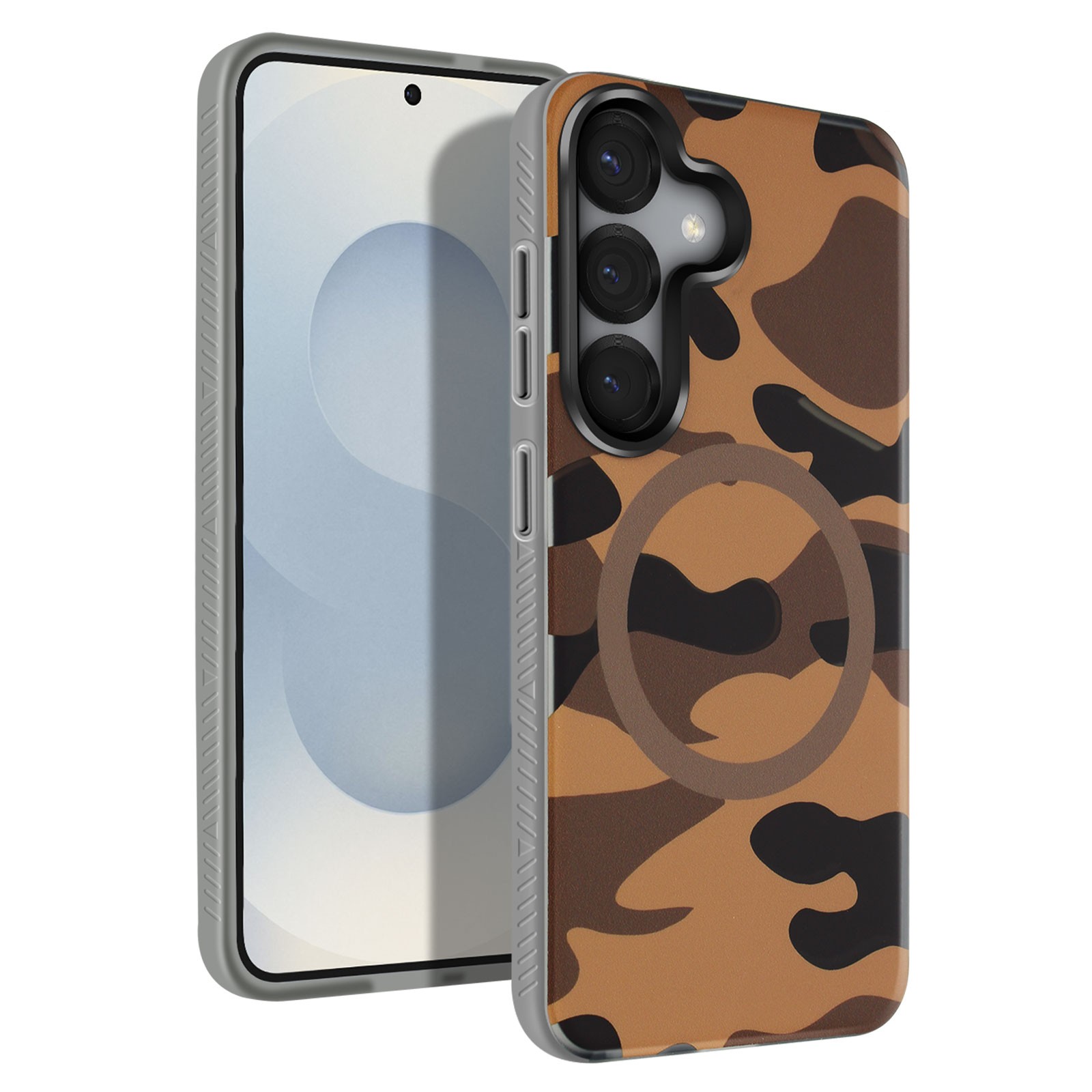 Coque de protection Galaxy S25 Forcell F-Protect antichoc camouflage contre les bris d'écran