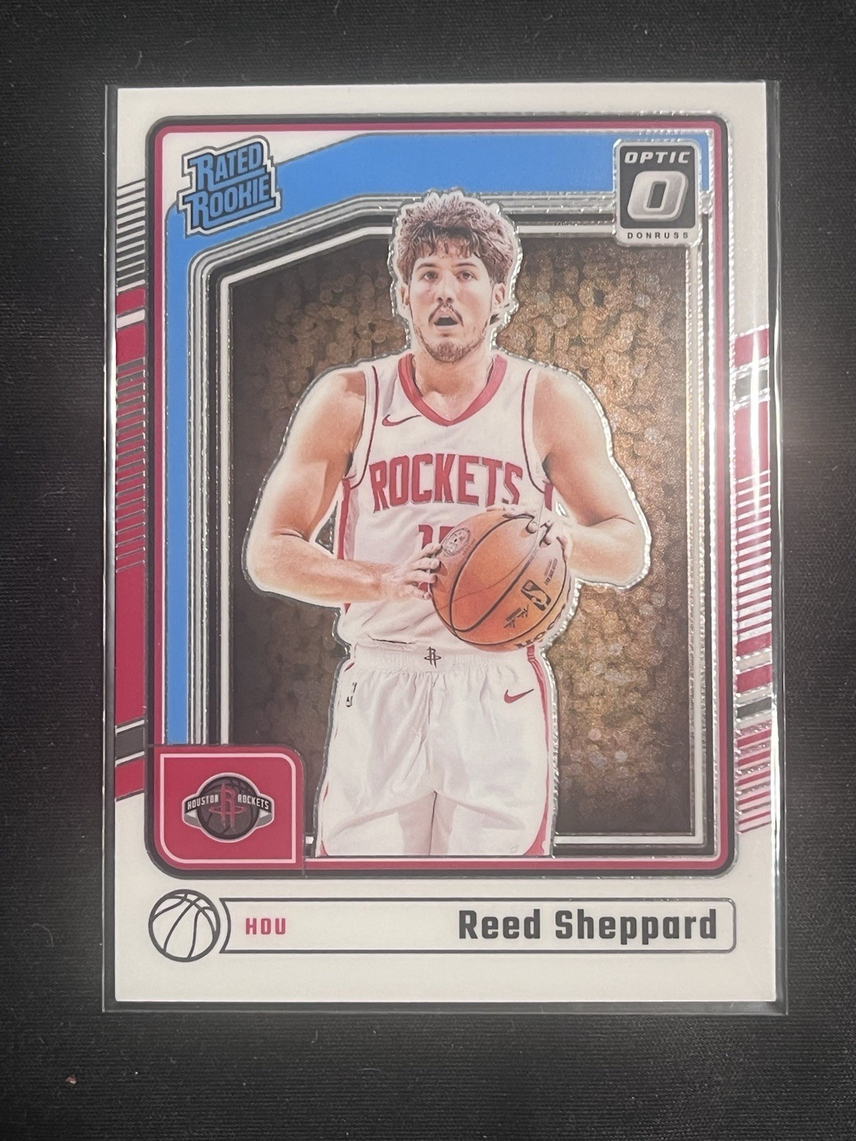 2024-25 Donruss Optic Reed Sheppard #255 Houston Rockets Rookie RC