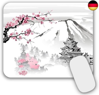 AOKSUNOVA Mauspad Japan mit Motiv Office Mousepad Klein Design 240 x 200 mm