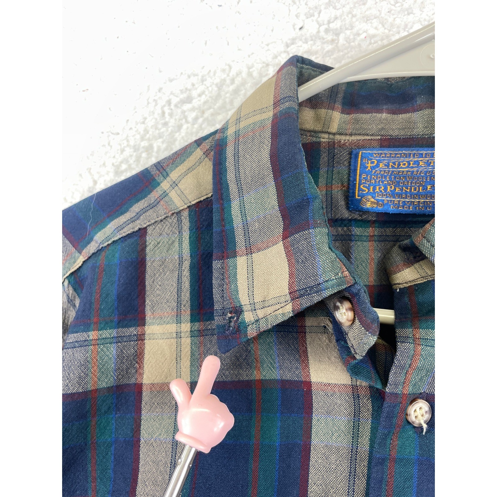 Pendleton Sir Pendleton Plaid Wool Button Up Shir… - image 3