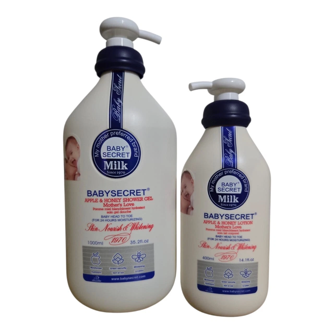 Baby Secret Apple & Honey Shower Gel, Lotion Lotion. Protects From Day Old
Opens in a new window or