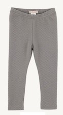 BEAUFORT BONNET Quilted Knit Pants/Leggings - Gray - NWT Girls 6