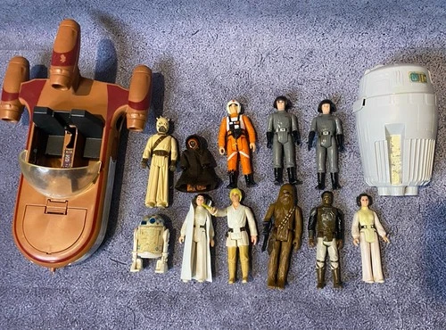 Vintage 1977-1979 Star Wars Kenner collection-figures And Vehicles Orig. Decals