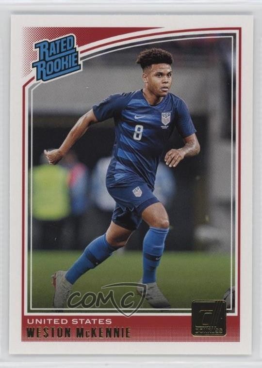 2018-19 Panini Donruss Rated Rookie Weston McKennie #199 0d1a