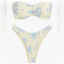 Zaful Floral Print Bikini Medium
