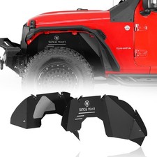 Wrangler JL Aluminum Front Inner Fender Liners Compatible with 2018-2025 Jeep