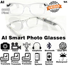 Glasses frames AI Smart Glasses Sunglass Audio Mic Speakers Bluetooth Call