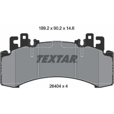 Textar 2640401 Bremsbelagsatz für MERCEDES BENZ EQS EQE V297 X296 V295 X294