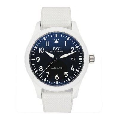 IWC Pilots IW328104 Top Gun Lake Tahoe Black Dial Ceramic Mens Watch Box Papers