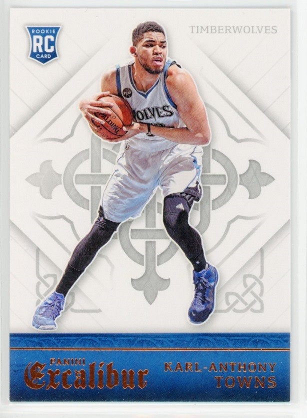 2015-16 Panini Excalibur Basketball Karl-Anthony Towns RC #167