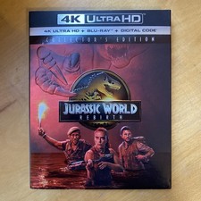 Jurassic World Rebirth 2025 Blu-Ray w/ Slipcover  NO 4K OR DIGITAL 