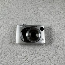 Sony Cyber-shot DSC-W1 5.1 MP 3x Zoom Lens Silver Tested Working