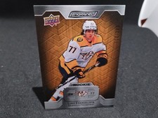 LUKE EVANGELISTA 23-24 ENGRAINED ROOKIE CARD /399 #111 NASHVILLE PREDATORS OAK R