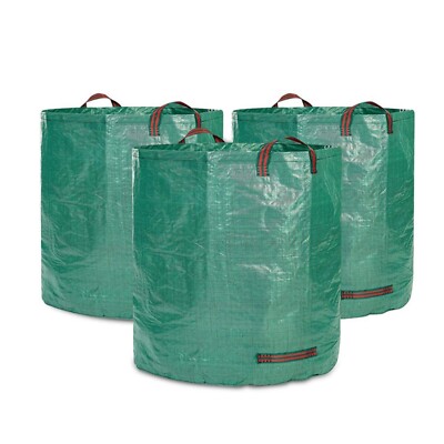 DIVID  Gartensäcke mit Trageschlaufen |Gartensack 2x 272L Set Laubsack Gartenabf