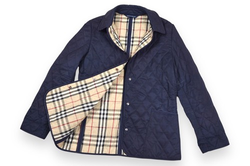 Damen Burberry London Steppjacke dunkelblau England Größe M