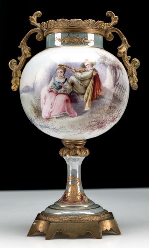 Signed Antique Sevres 9in Gold Gilt Ormolu w/ P. Roche Art France Early 1900s - Picture 17 of 24