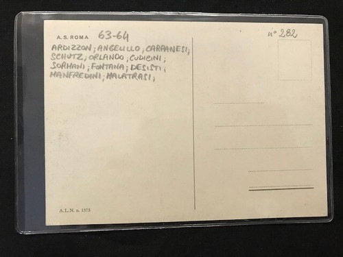 CARTOLINA A.S. ROMA 1963/1964 A.L.N. - Bild 2 von 2