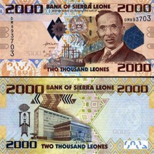 SIERRA LEONE - 2000 Leones 2010 FDS - UNC