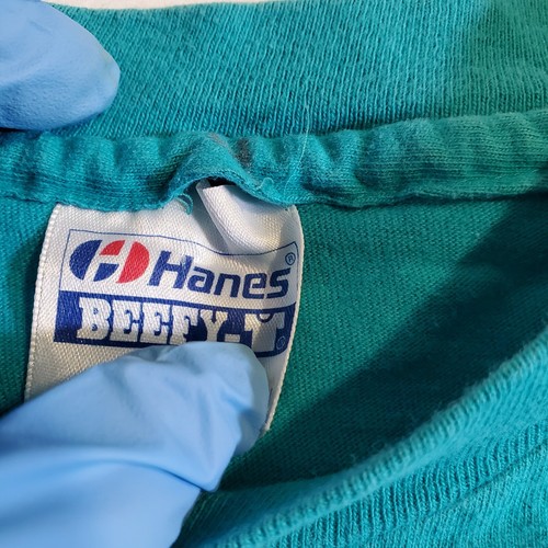 Hanes Beefy Turquoise New Mexico Nature Conservancy VTG 90s L Graphic TShirt Top - Picture 6 of 15