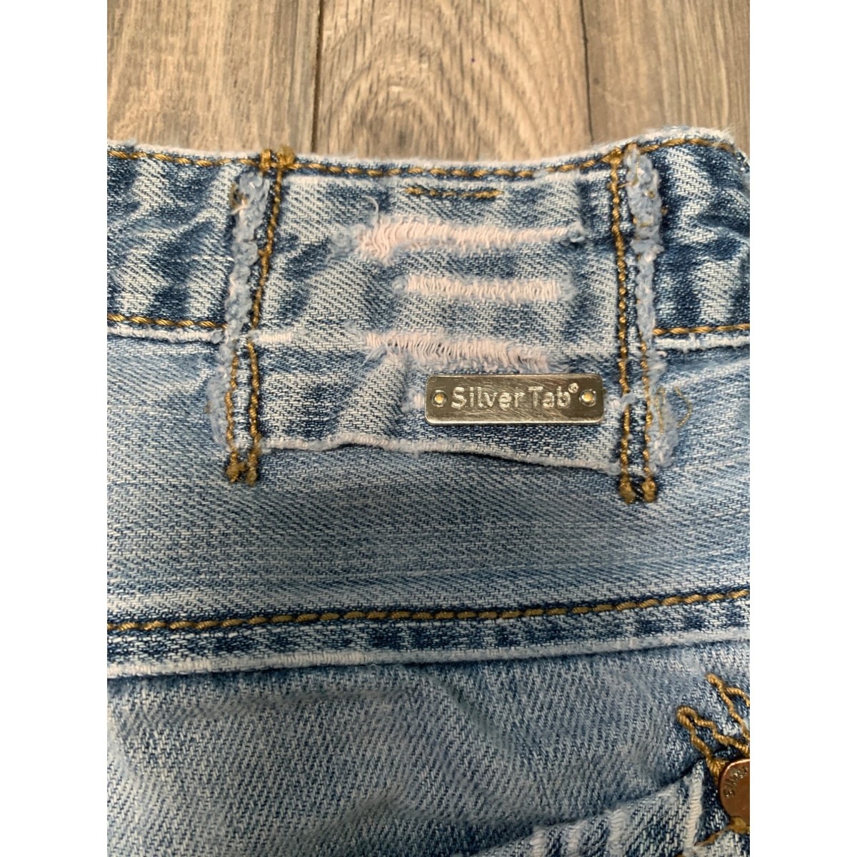 Levi Silver Tab Mens W34 L30 Slim Straight 90s Y2K Light Wash