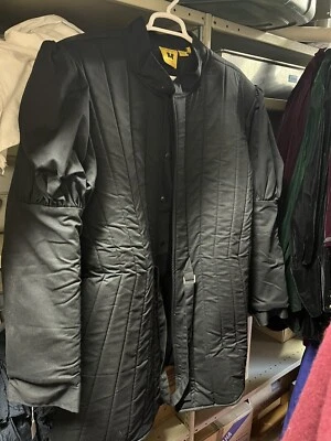 Herren Mittelalter Halloween Smoking Jacke Kostüm Gothic viktorianisches Kleid Mantel Uniform, Erwachsene Steampunk viktorianischen Renaissance Piraten Vampir Rollenspiel Kostüm (XL Schwarz