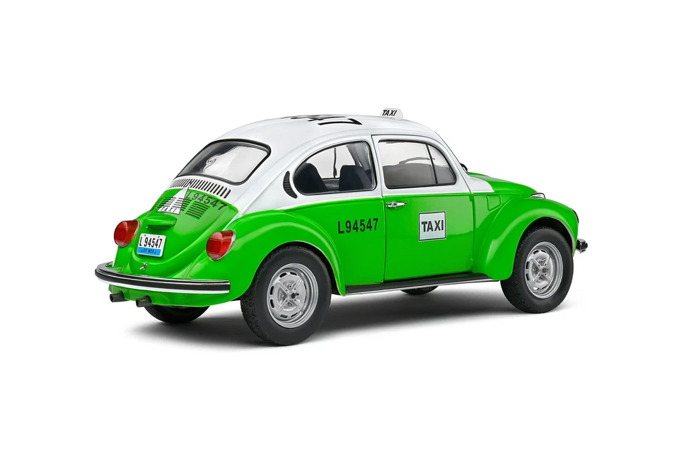 Volkswagen Beetle 1300 Mexican Taxi Green 1974 Solido 1/18 Scale - Image 4 of 4