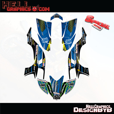 Fit Yamaha YFZ 450 graphics kit 2003 2004 2005 2006 2007 2008 sticker decals BLB