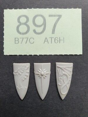 Warhammer Hochelfen geprägte Elfenschilde x 3 verschiedene 90er Kunststoff OOP GW