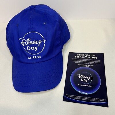 Disney + Plus Day 11.12.21 Blue Hat And Button Walt Disney World