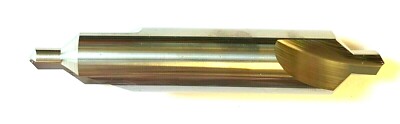 SOLID CARBIDE CENTER DRILL #7 - 90 DEGREE ANGLE-  HTC 587-2500 - USA!