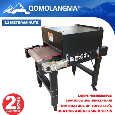 T-shirt Conveyor Tunnel Dryer 3.9ft x 18.5in Belt for Silk Screen DTF Printing