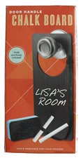 White Chalk And Eraser Black Chalk Board Door Handle Brand New Free Shipping