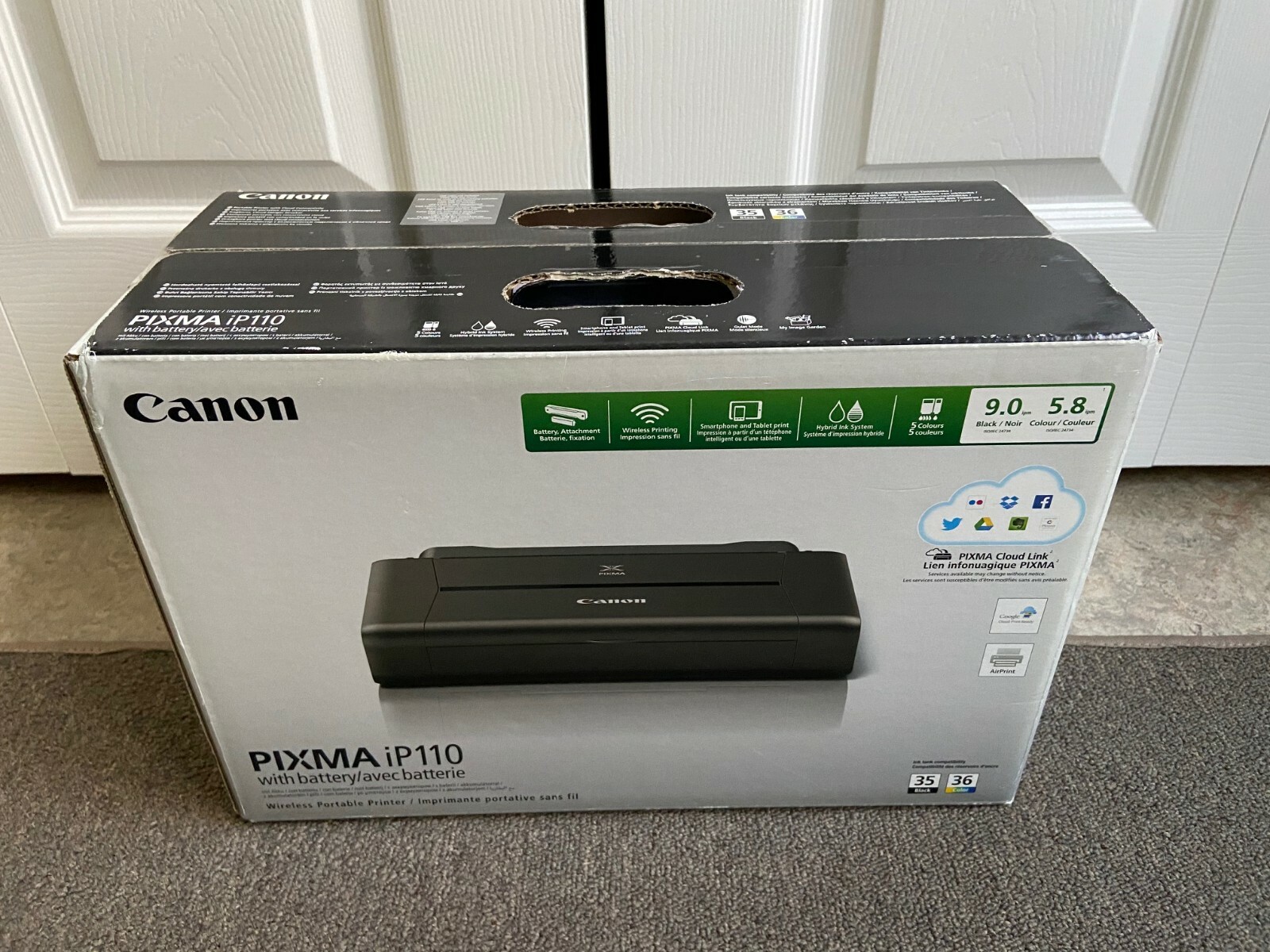 how to connect canon pixma ip110 wireless