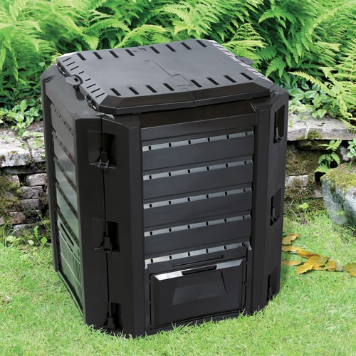 Compogreen Gartenkomposter Kompostierung 380/800/1200L Kunststoff schwarz - Bild 2 von 15