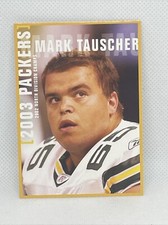 2003 MARK TAUSCHER GREEN BAY PACKERS POLICE #11 PROMO CARD