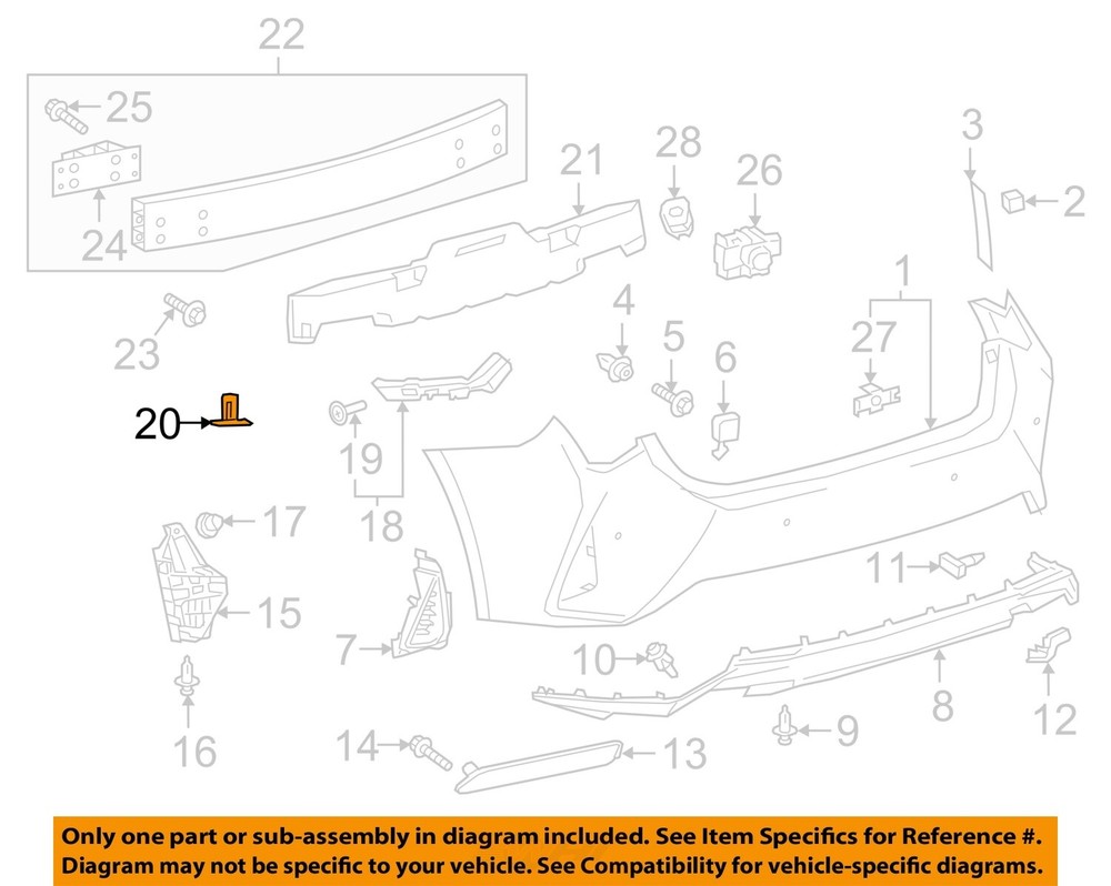 TOYOTA OEM 14-24 Avalon Bumper Components-Bumper Cover Bracket 5219853020