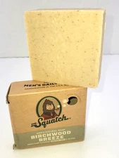 Dr . SQUATCH MEN'S NATURAL SOAP BIRCHWOOD BREEZE 5 OZ. NEW IN BOX UNUSED