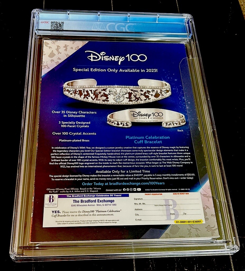 DISNEY Rare Cover Newsstand New Slab 100th Anniversary DISNEY Rare Cover Newsstand New Slab 100th Anniversary