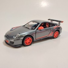 KINSMART 1:36 scale 5" 2010 Porsche 911 GT3 RS diecast model toy car SILVER